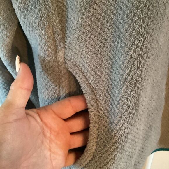 Patagonia Womens Retool Snap T Fleece Pullover Sz M Gray Teal - Picture 4 of 8